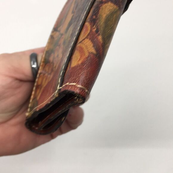 Patricia Nash floral and fruit Large Leather Wallet - Picture 14 of 16